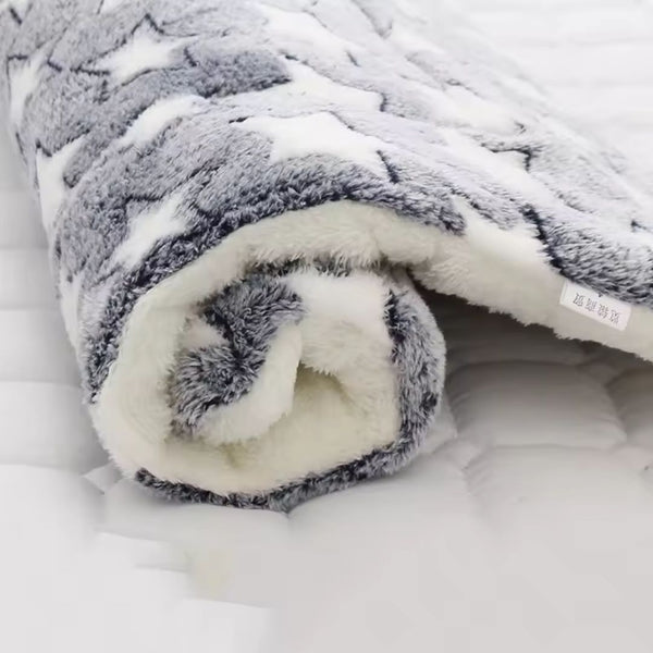 Fuzzy Pet Blanket with Patterns